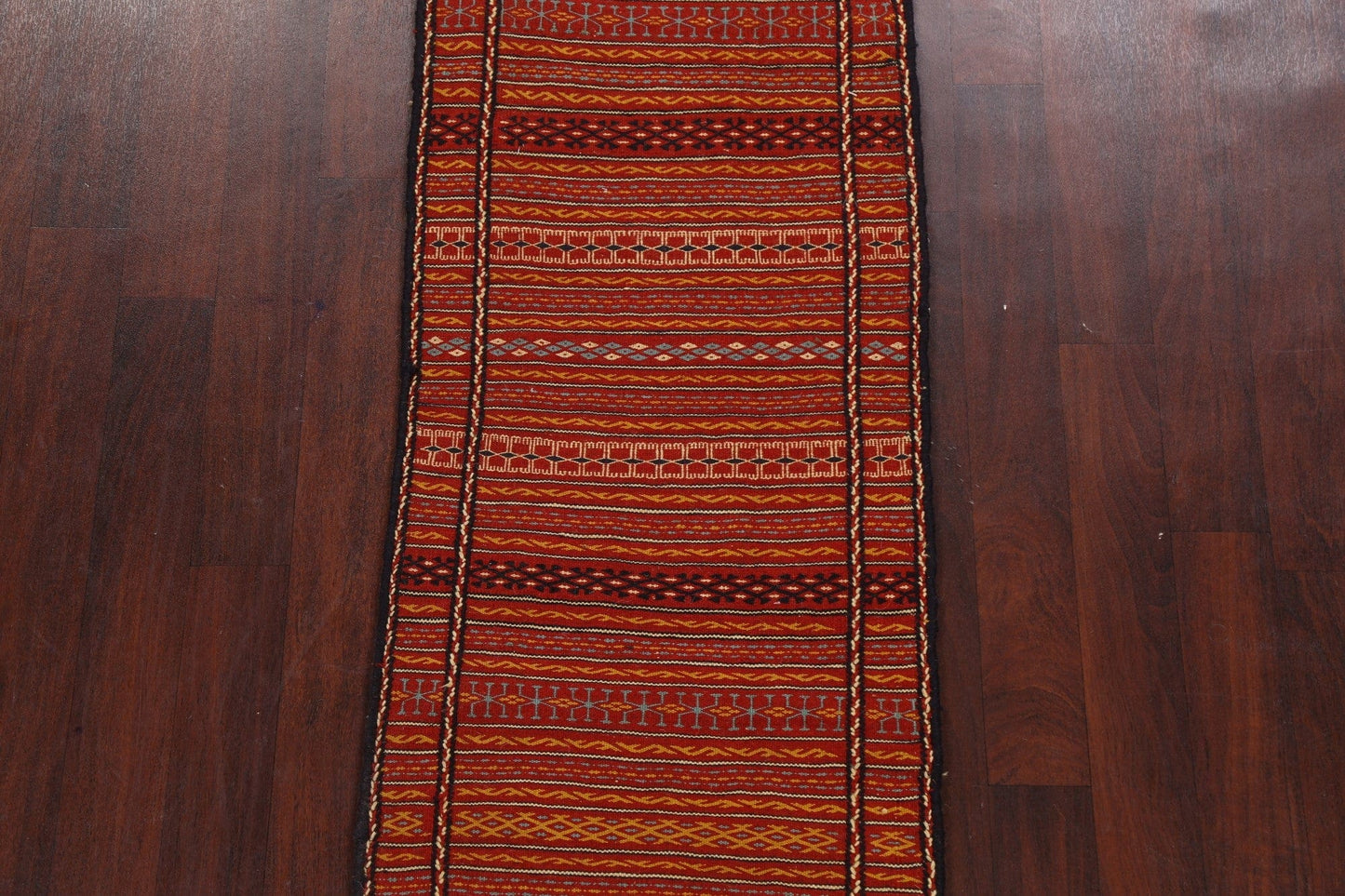 Tribal Kilim Sirjan Persian Runner Rug 2x7