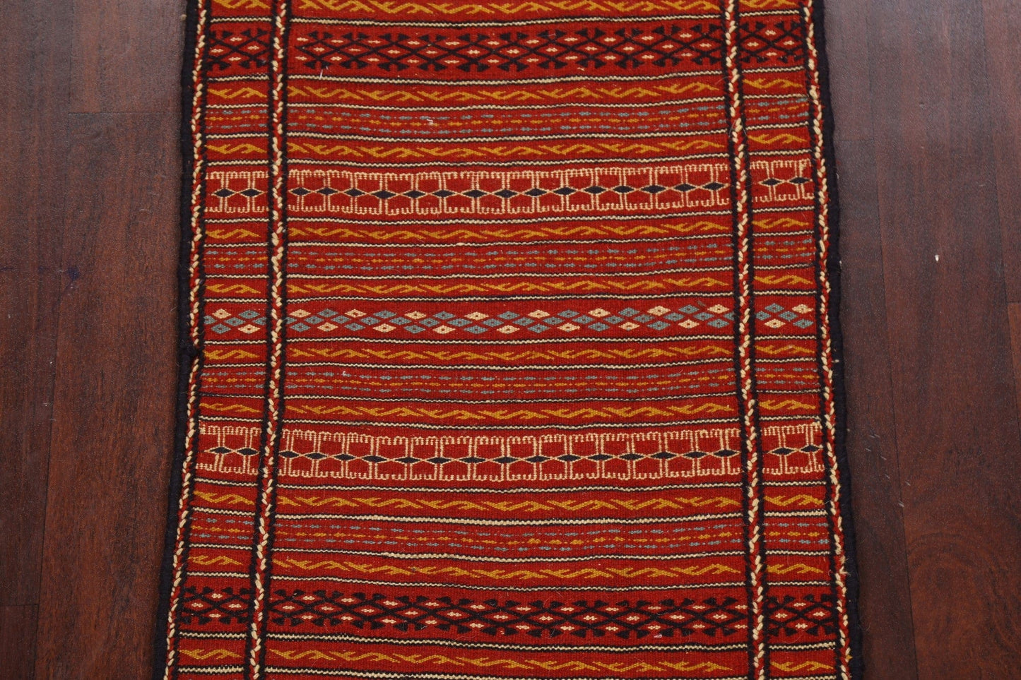 Tribal Kilim Sirjan Persian Runner Rug 2x7