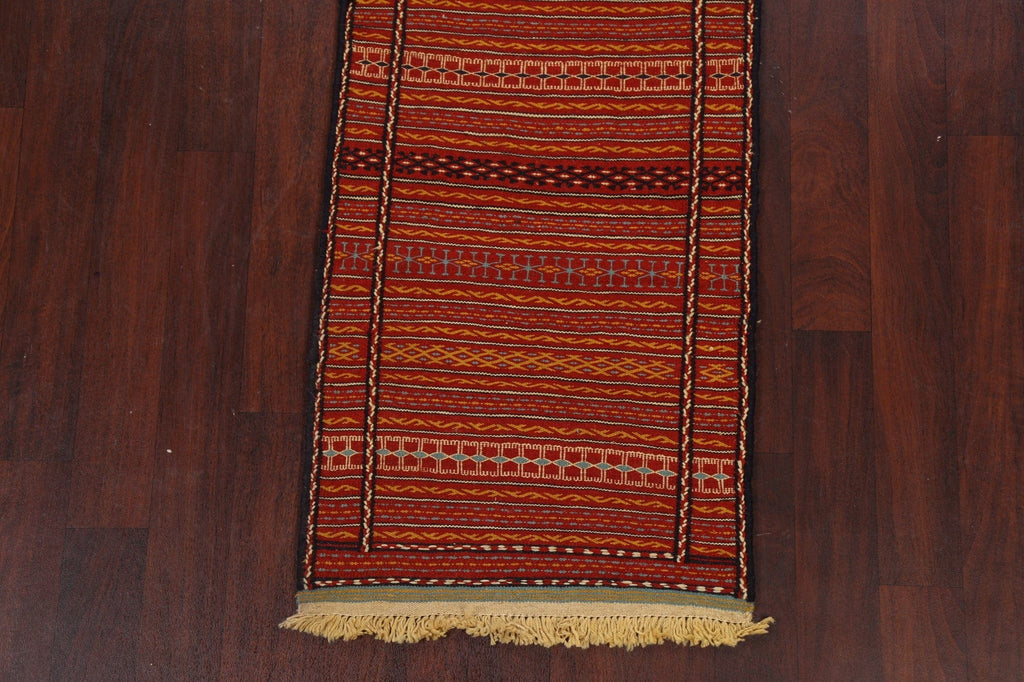 Tribal Kilim Sirjan Persian Runner Rug 2x7