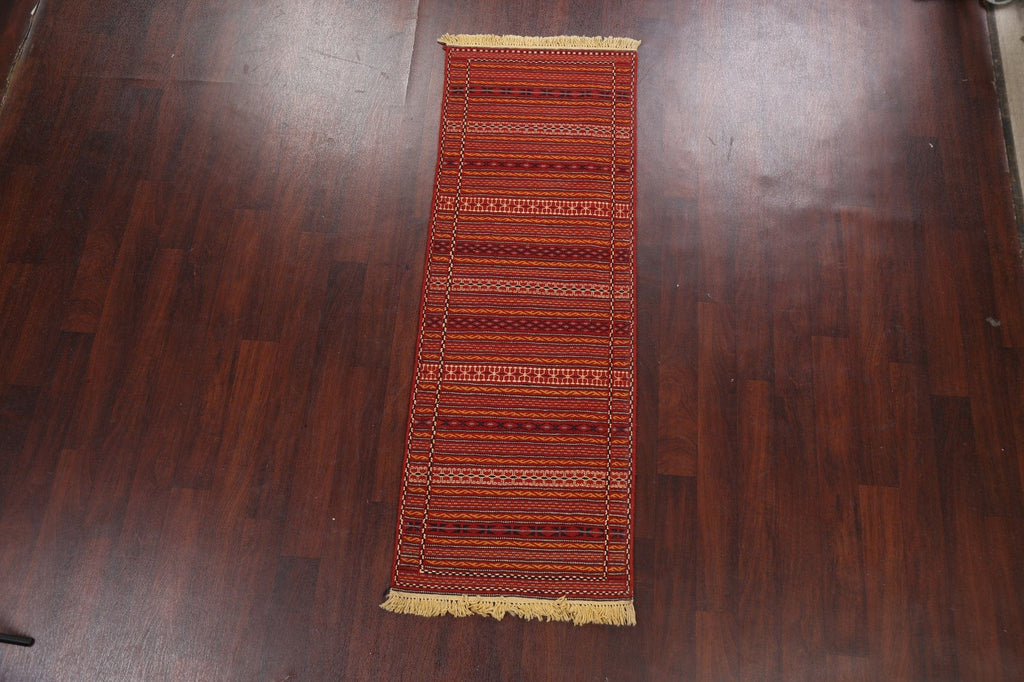 Tribal Kilim Sirjan Persian Runner Rug 2x7