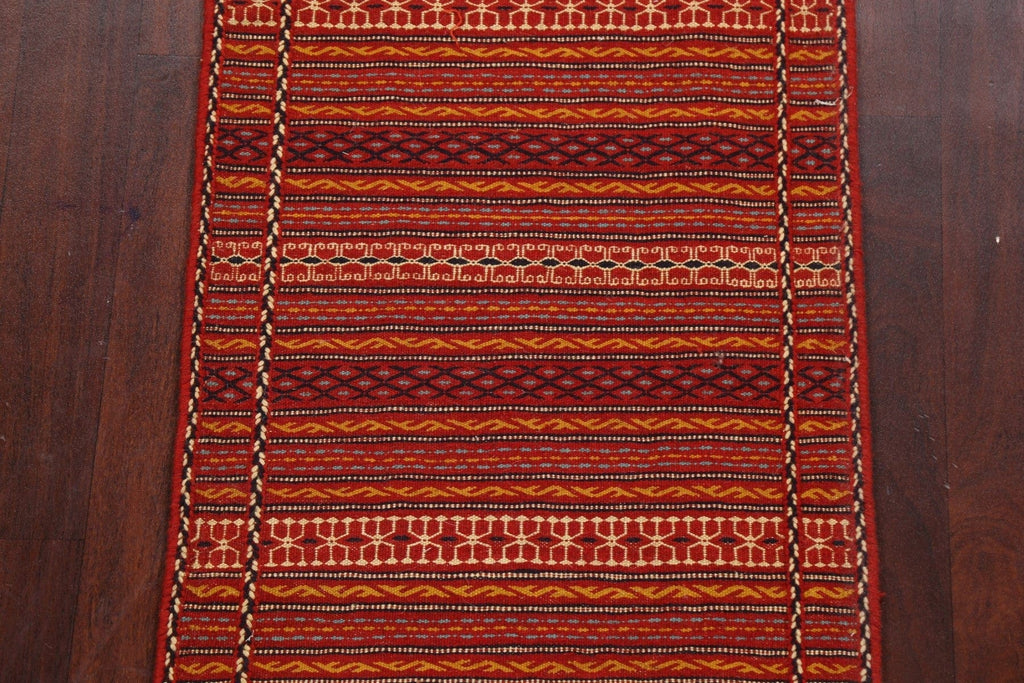 Tribal Kilim Sirjan Persian Runner Rug 2x7