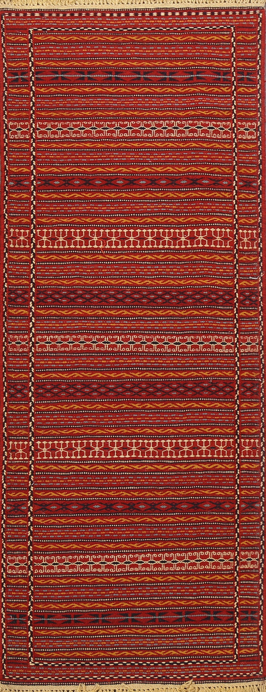 Tribal Kilim Sirjan Persian Runner Rug 2x7