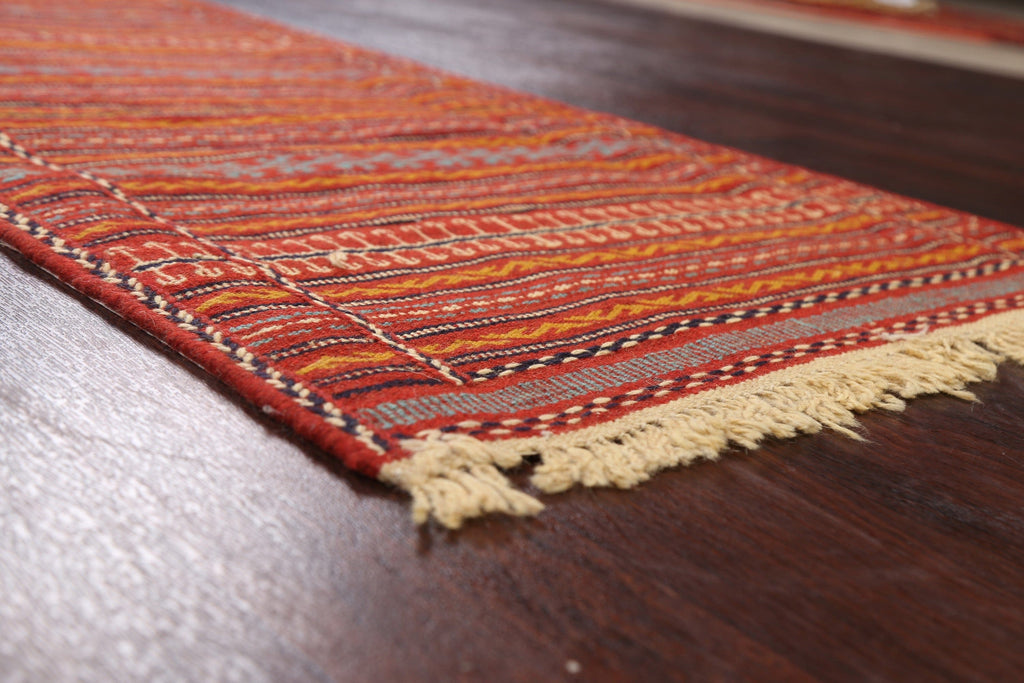 Tribal Kilim Sirjan Persian Runner Rug 2x6