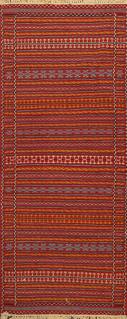 Tribal Kilim Sirjan Persian Runner Rug 2x6