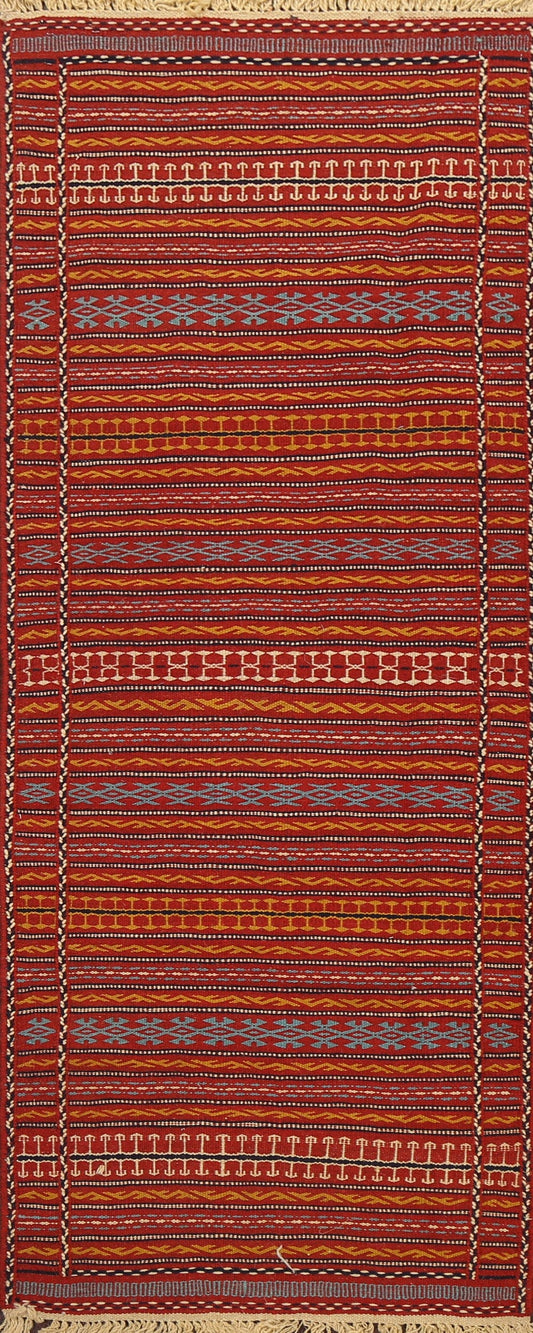 Tribal Kilim Sirjan Persian Runner Rug 2x6