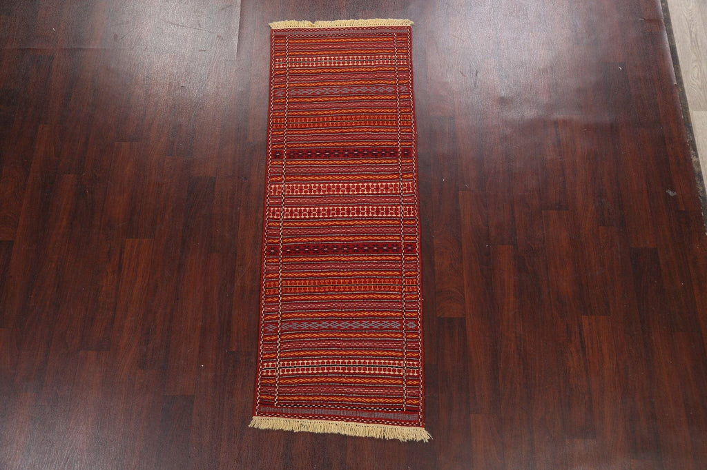 Tribal Kilim Sirjan Persian Runner Rug 2x7