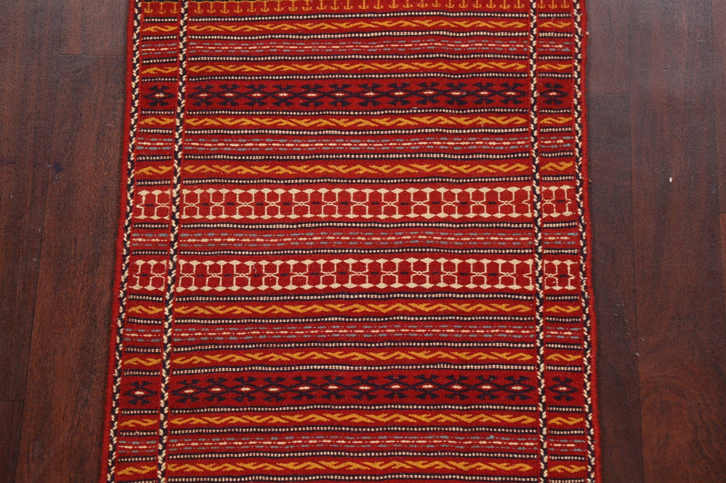 Tribal Kilim Sirjan Persian Runner Rug 2x7