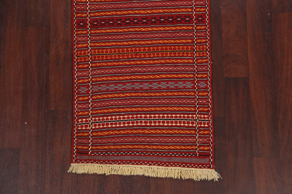 Tribal Kilim Sirjan Persian Runner Rug 2x7