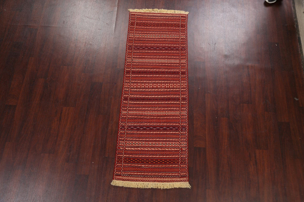 Tribal Kilim Sirjan Persian Runner Rug 2x7