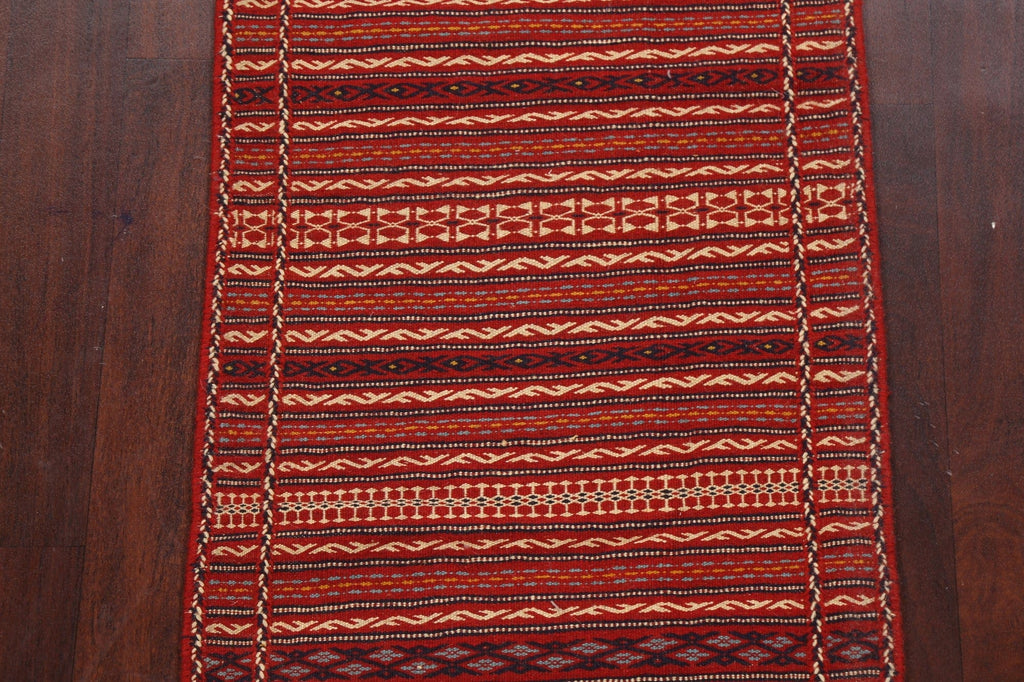 Tribal Kilim Sirjan Persian Runner Rug 2x7