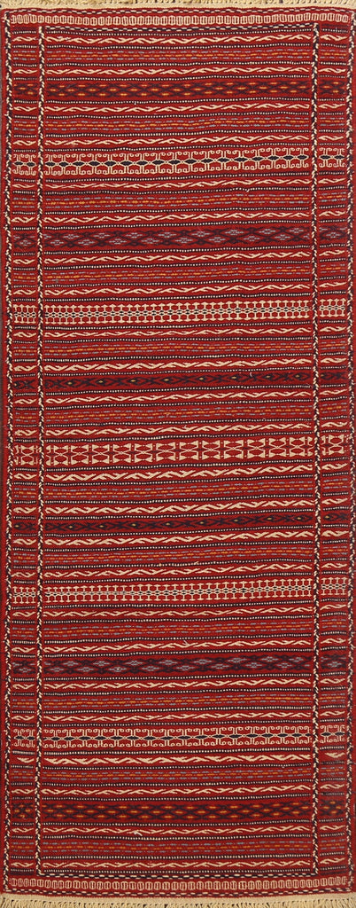 Tribal Kilim Sirjan Persian Runner Rug 2x7