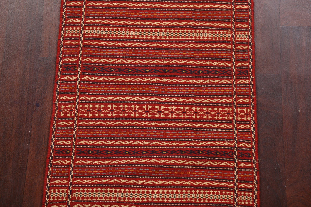 Tribal Kilim Sirjan Persian Runner Rug 2x7