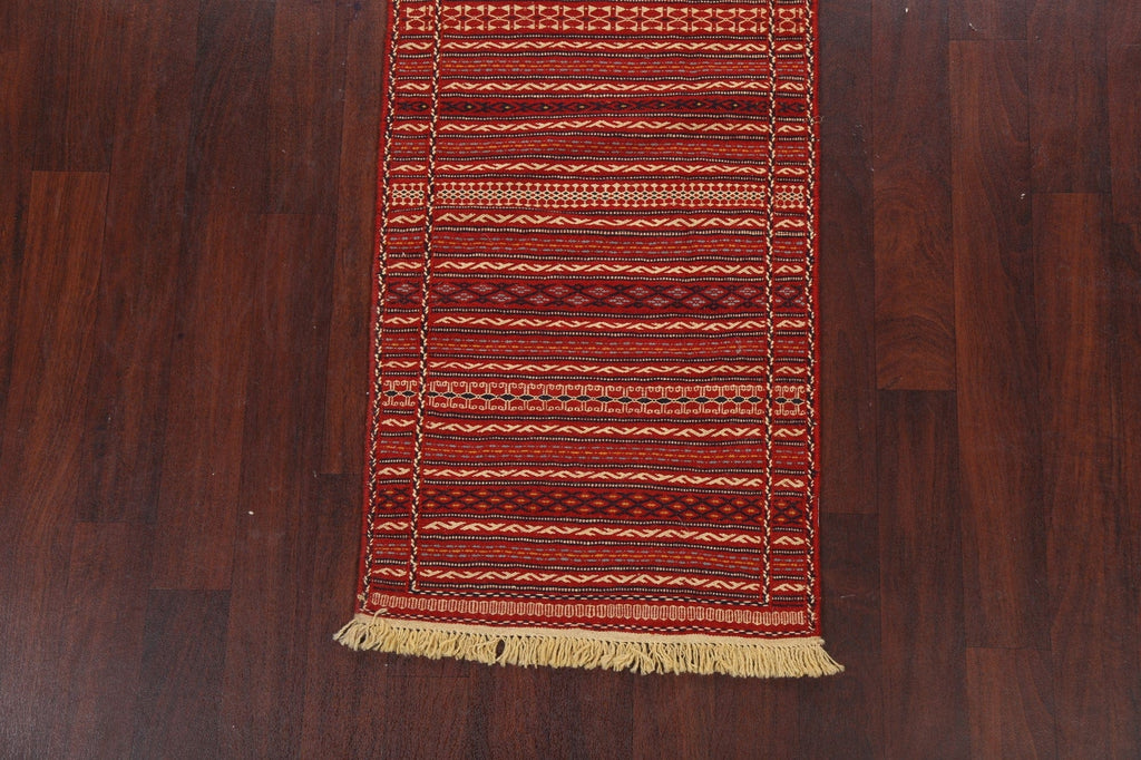 Tribal Kilim Sirjan Persian Runner Rug 2x7