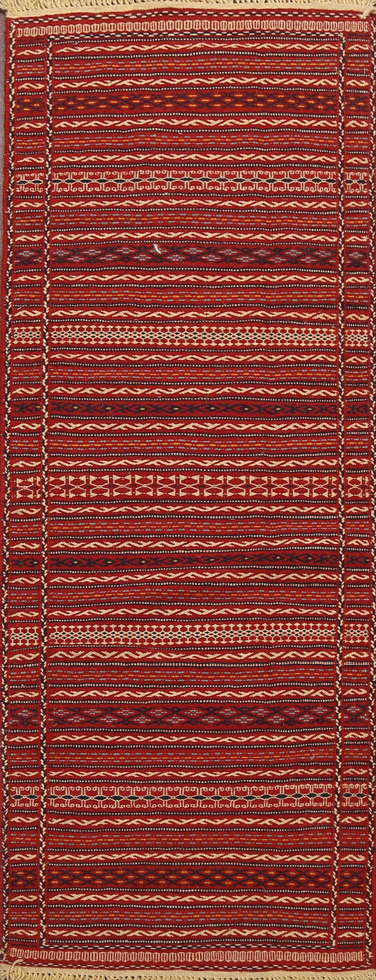 Tribal Kilim Sirjan Persian Runner Rug 2x7