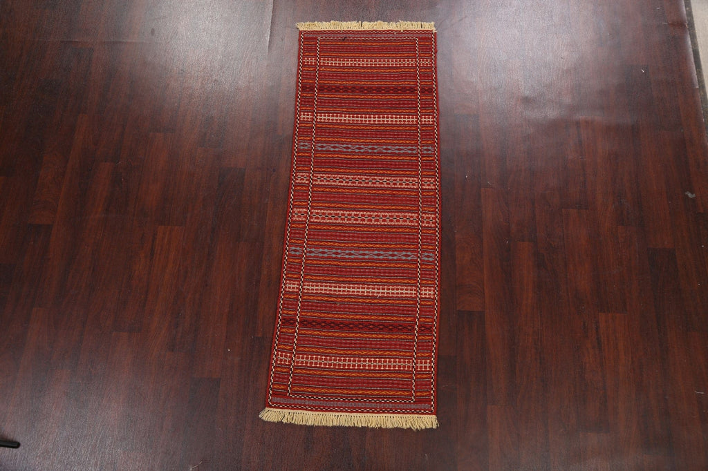 Tribal Kilim Sirjan Persian Runner Rug 2x7