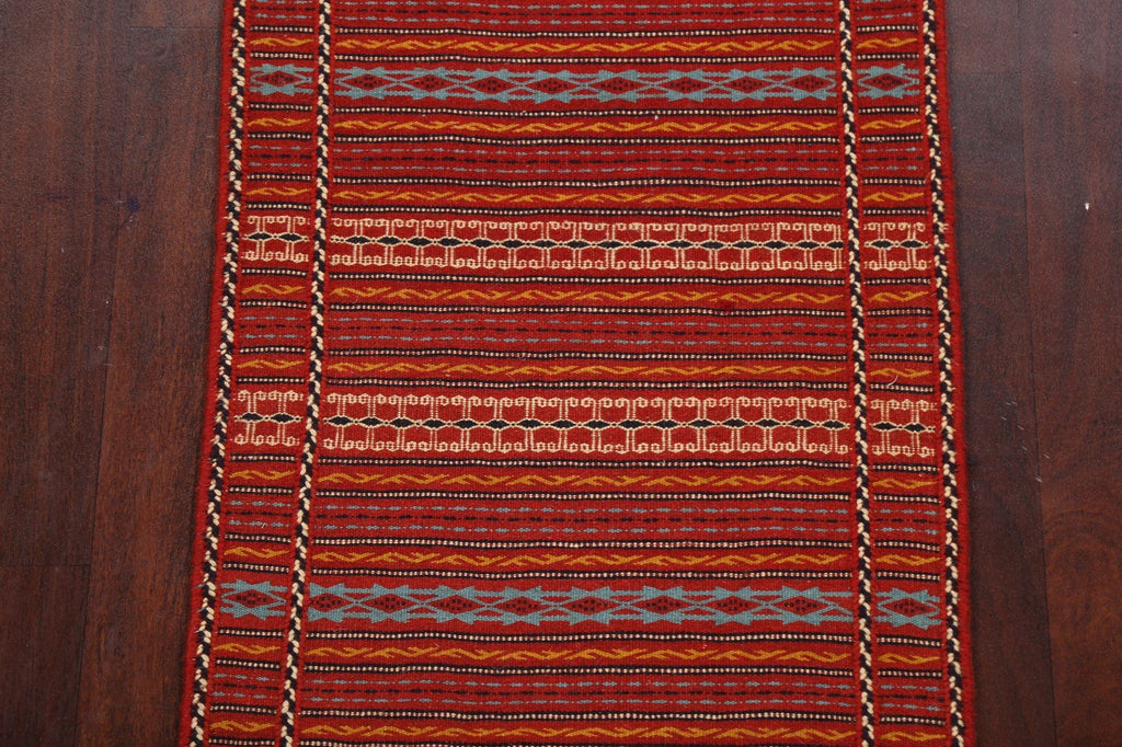 Tribal Kilim Sirjan Persian Runner Rug 2x7