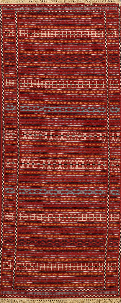 Tribal Kilim Sirjan Persian Runner Rug 2x7