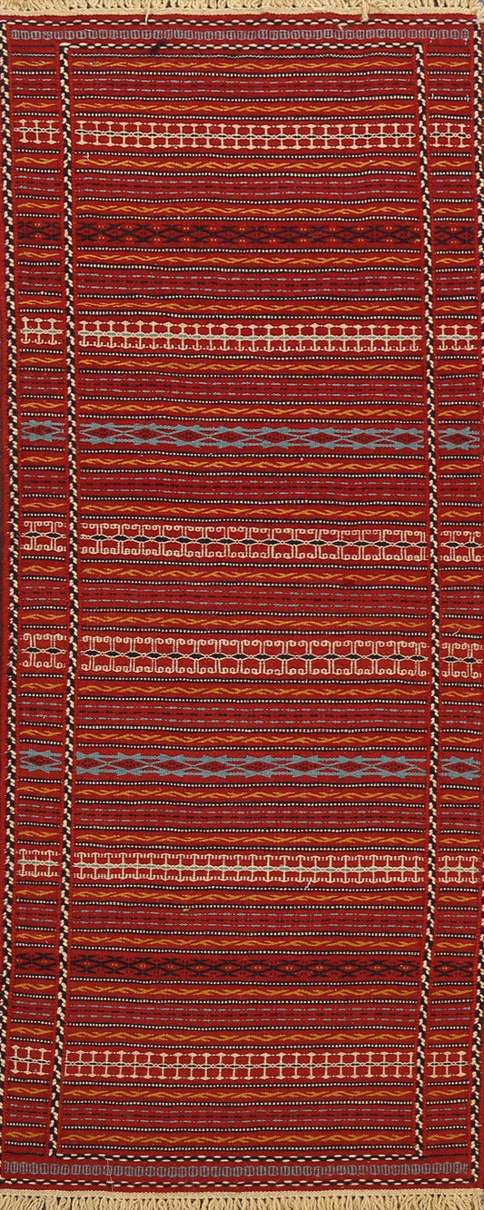 Tribal Kilim Sirjan Persian Runner Rug 2x7