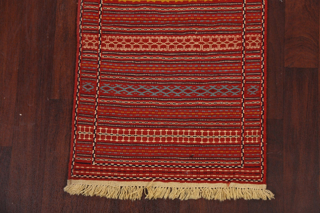 Tribal Kilim Sirjan Persian Runner Rug 2x7