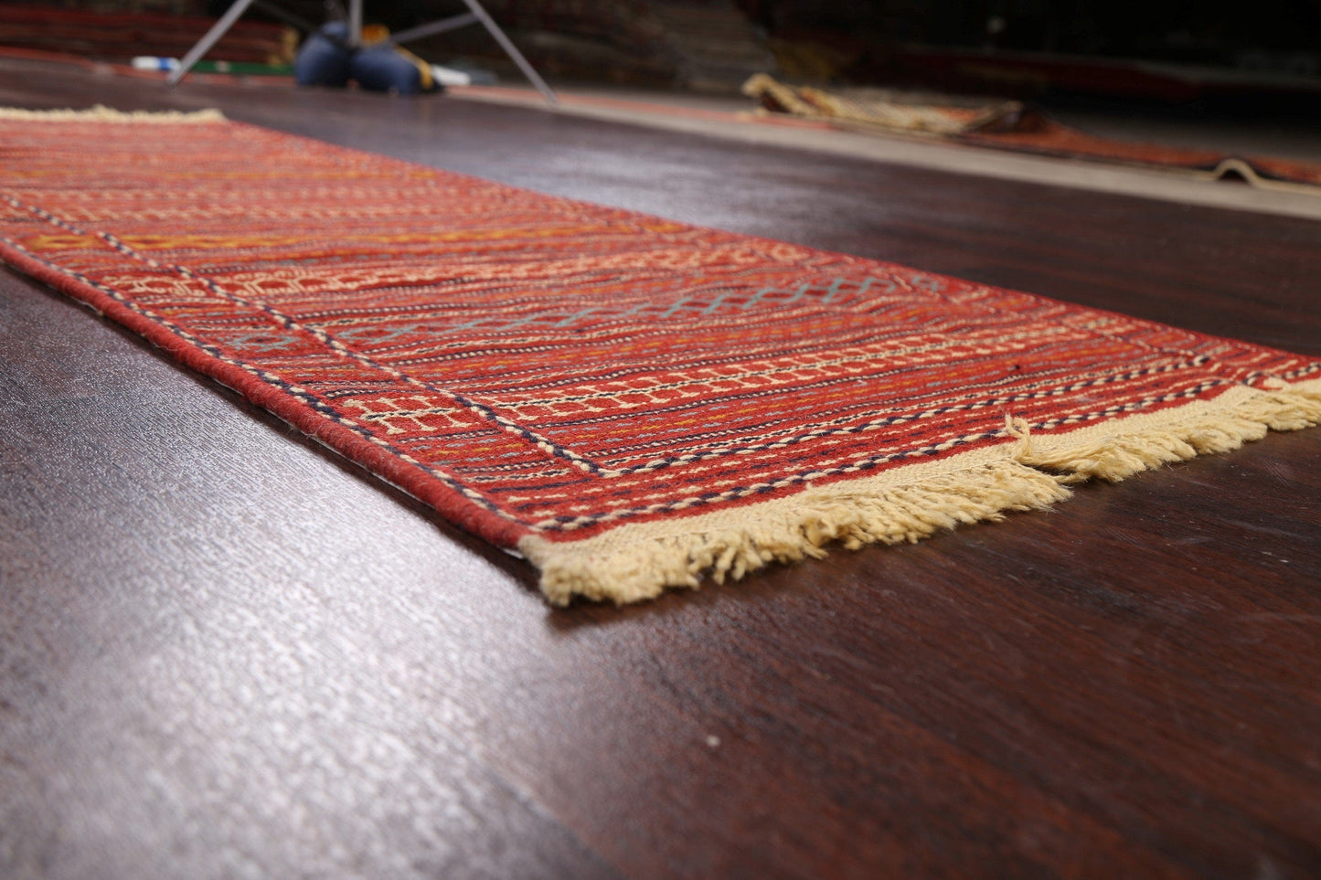 Tribal Kilim Sirjan Persian Runner Rug 2x7