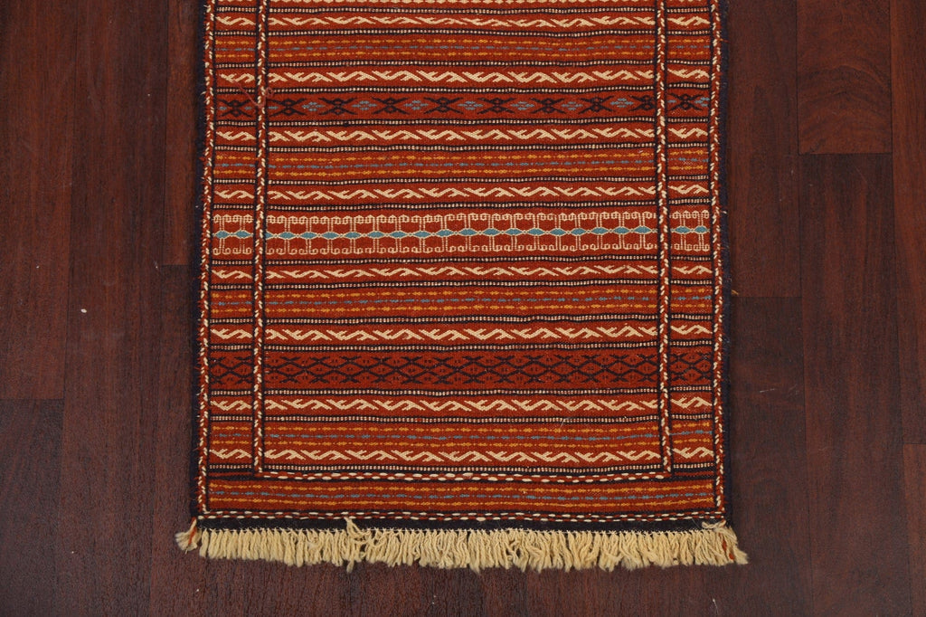 Tribal Kilim Sirjan Persian Runner Rug 2x7