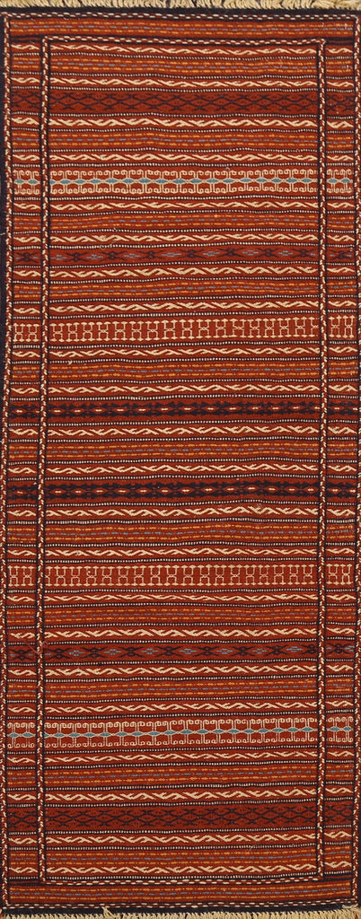 Tribal Kilim Sirjan Persian Runner Rug 2x7