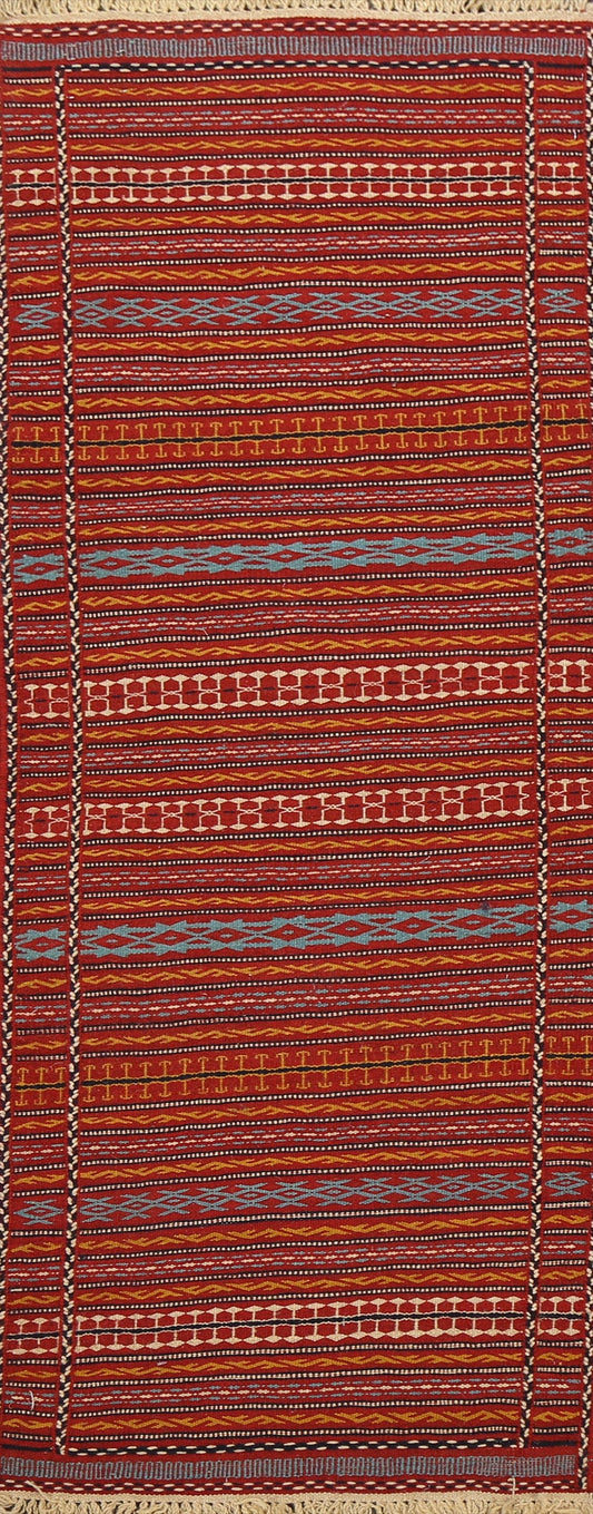 Tribal Kilim Sirjan Persian Runner Rug 2x6