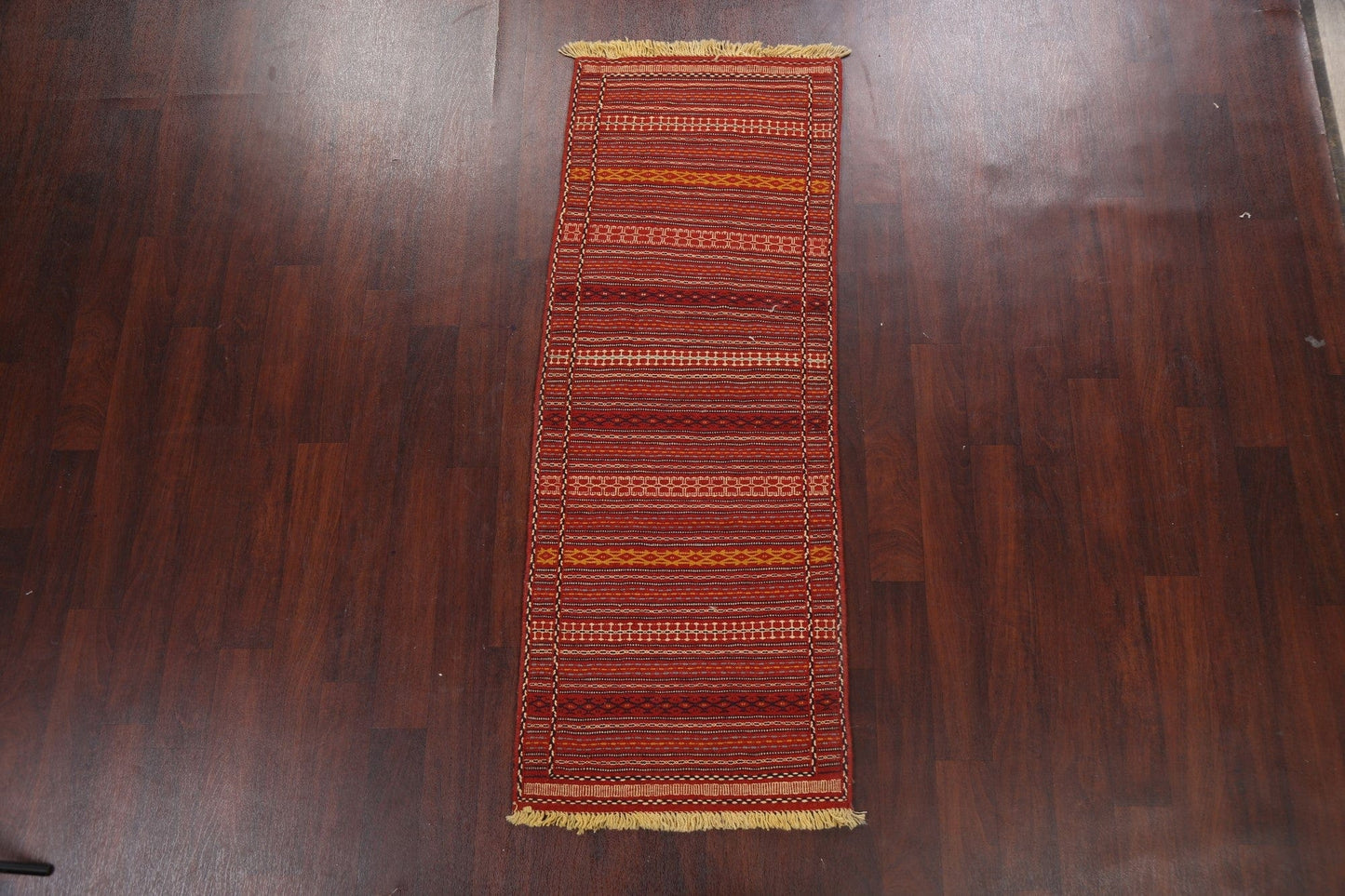 Tribal Kilim Sirjan Persian Runner Rug 2x7