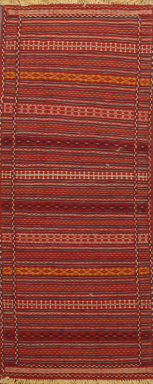 Tribal Kilim Sirjan Persian Runner Rug 2x7