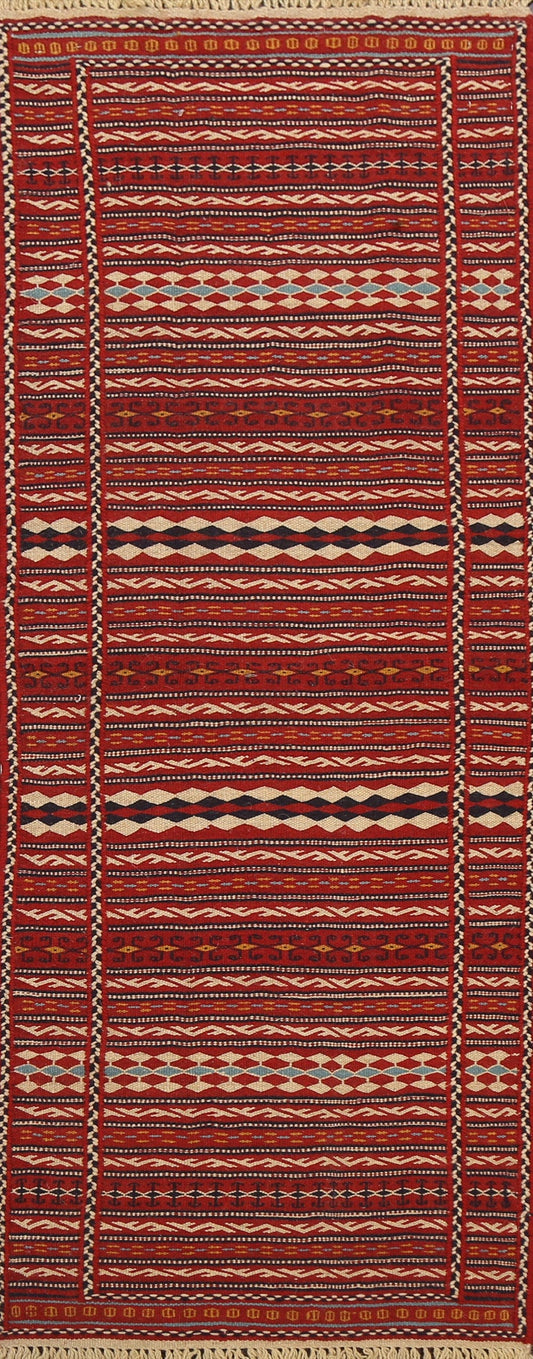 Tribal Kilim Sirjan Persian Runner Rug 2x6