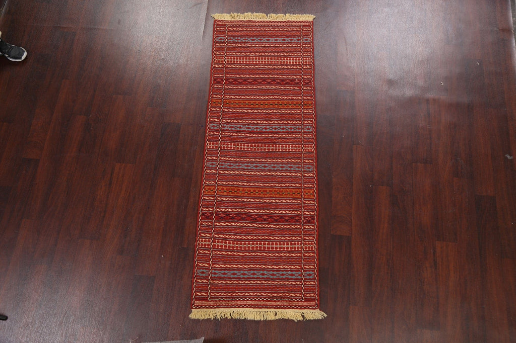 Tribal Kilim Sirjan Persian Runner Rug 2x7