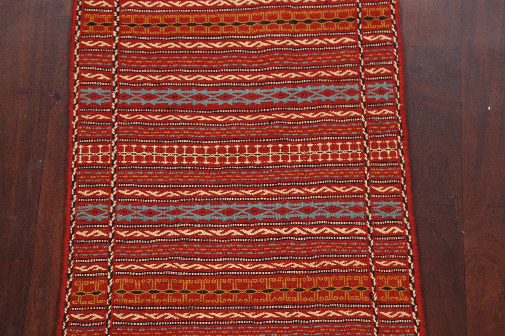 Tribal Kilim Sirjan Persian Runner Rug 2x7