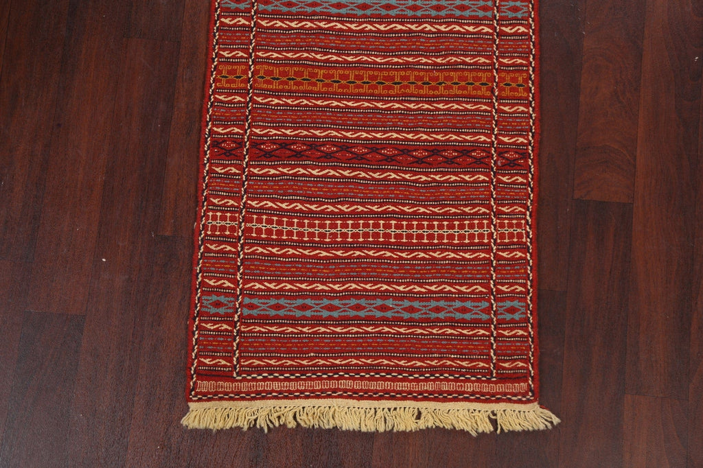 Tribal Kilim Sirjan Persian Runner Rug 2x7