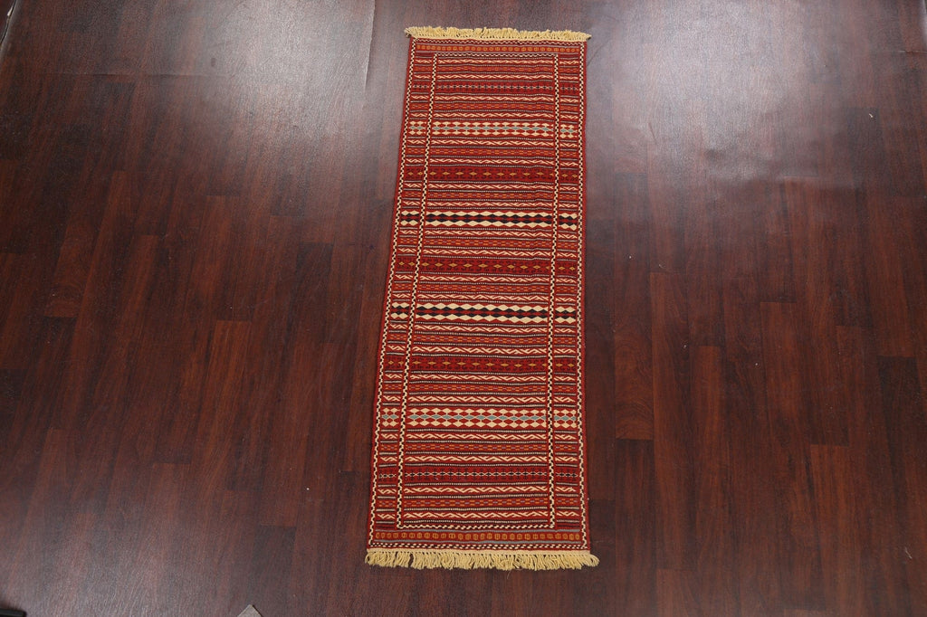 Tribal Kilim Sirjan Persian Runner Rug 2x7