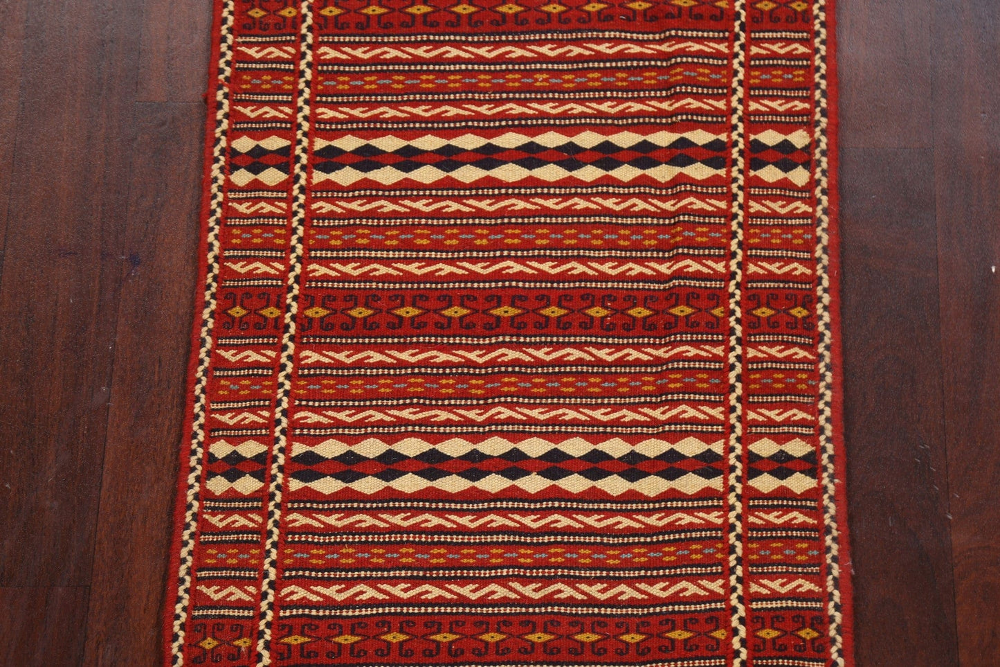 Tribal Kilim Sirjan Persian Runner Rug 2x7