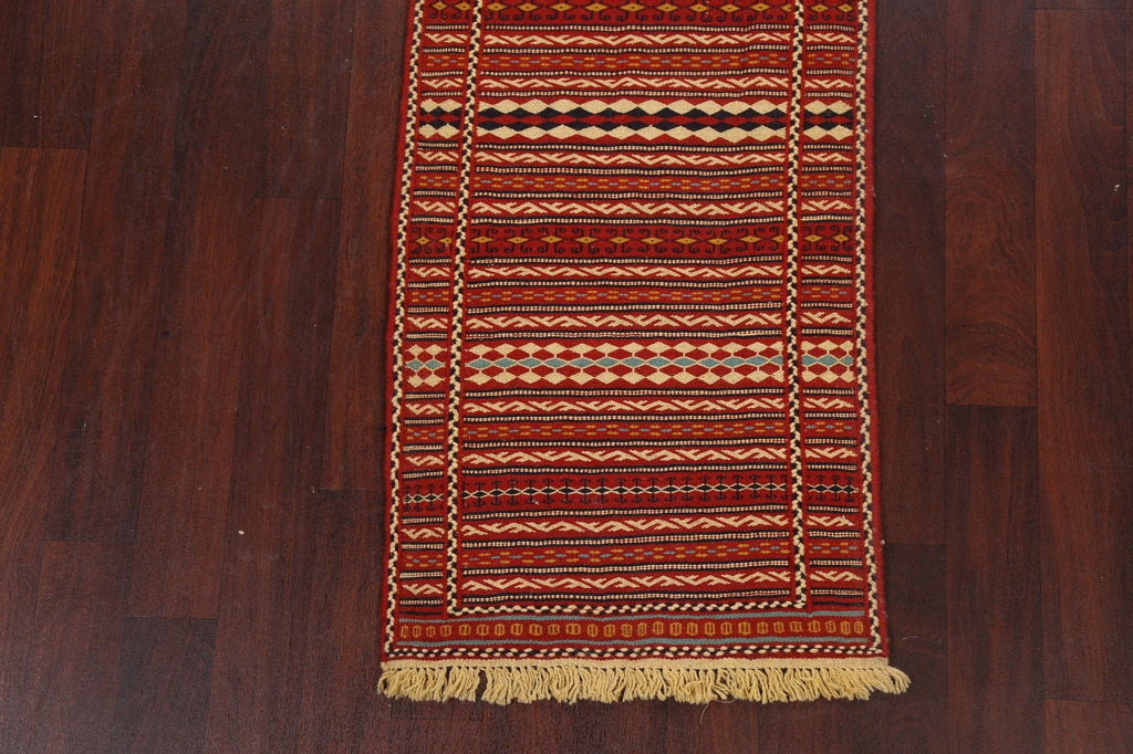 Tribal Kilim Sirjan Persian Runner Rug 2x7