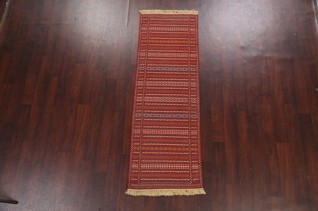 Tribal Kilim Sirjan Persian Runner Rug 2x7