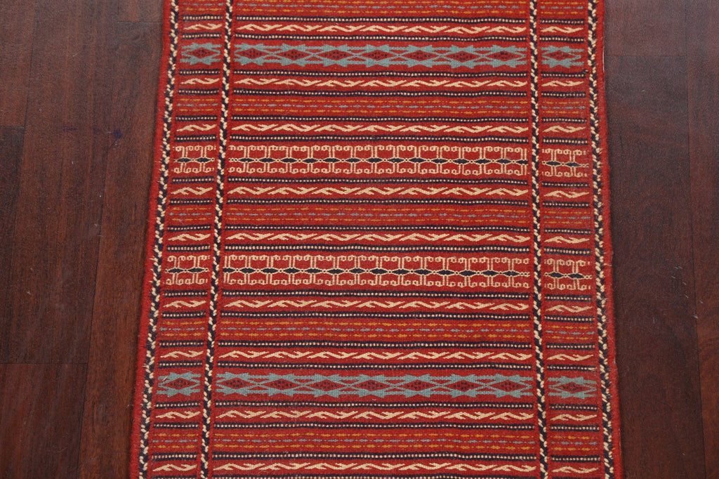 Tribal Kilim Sirjan Persian Runner Rug 2x7