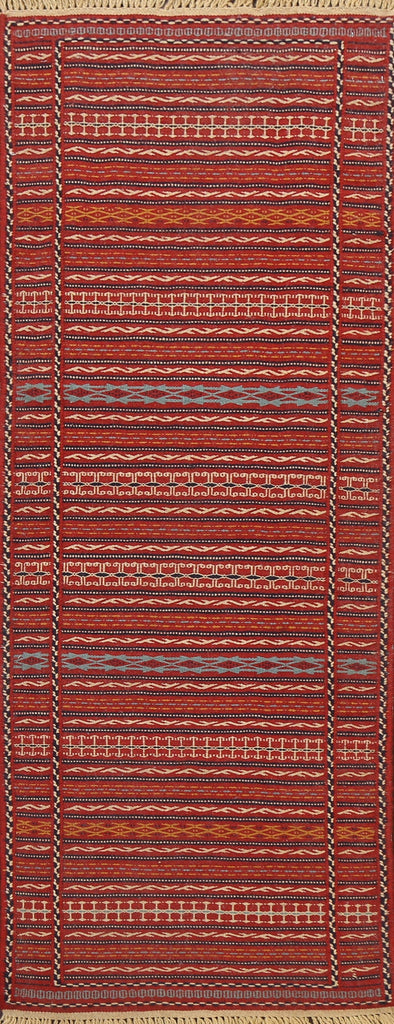 Tribal Kilim Sirjan Persian Runner Rug 2x7