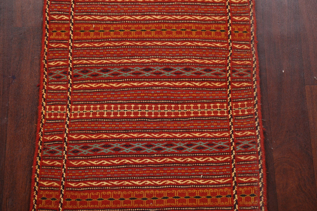 Tribal Kilim Sirjan Persian Runner Rug 2x7