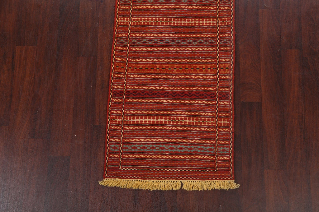 Tribal Kilim Sirjan Persian Runner Rug 2x7