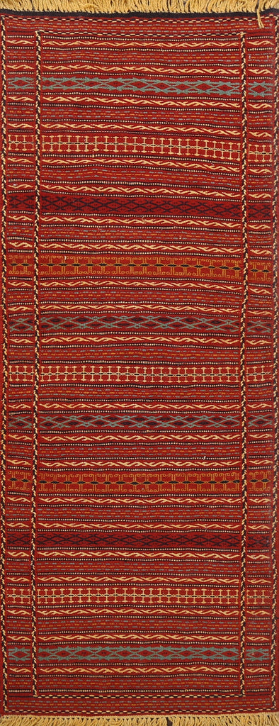 Tribal Kilim Sirjan Persian Runner Rug 2x7