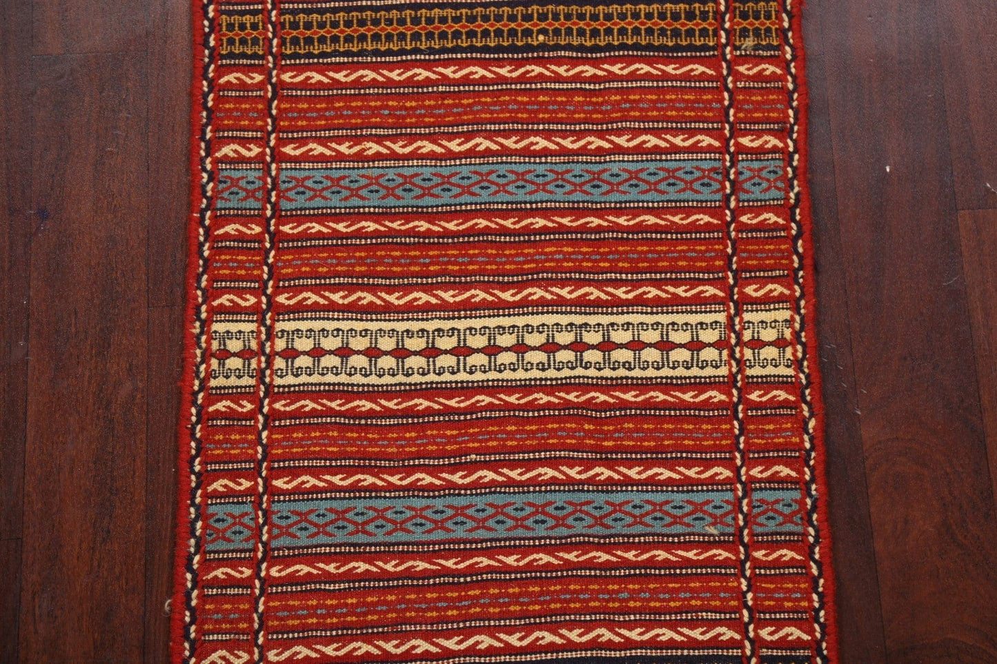 Tribal Kilim Sirjan Persian Runner Rug 2x7