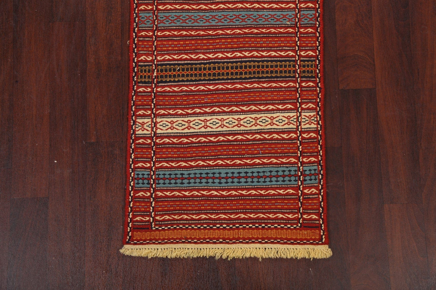 Tribal Kilim Sirjan Persian Runner Rug 2x7