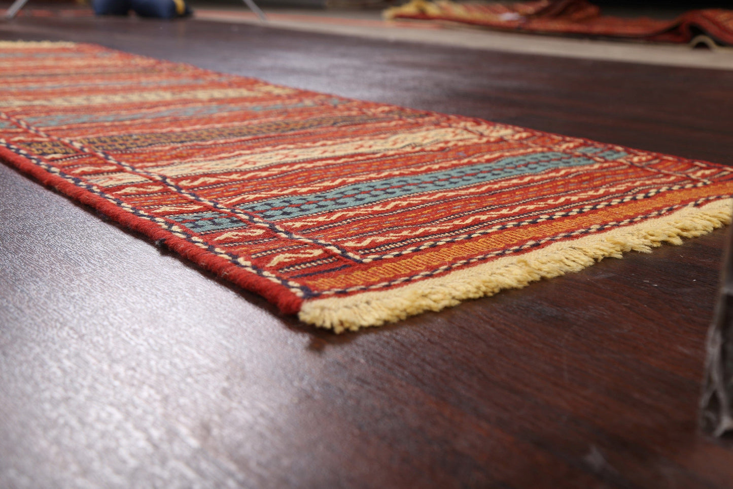 Tribal Kilim Sirjan Persian Runner Rug 2x7