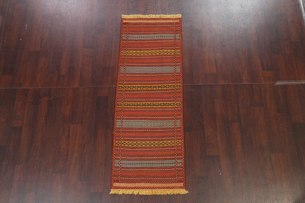 Tribal Kilim Sirjan Persian Runner Rug 2x7