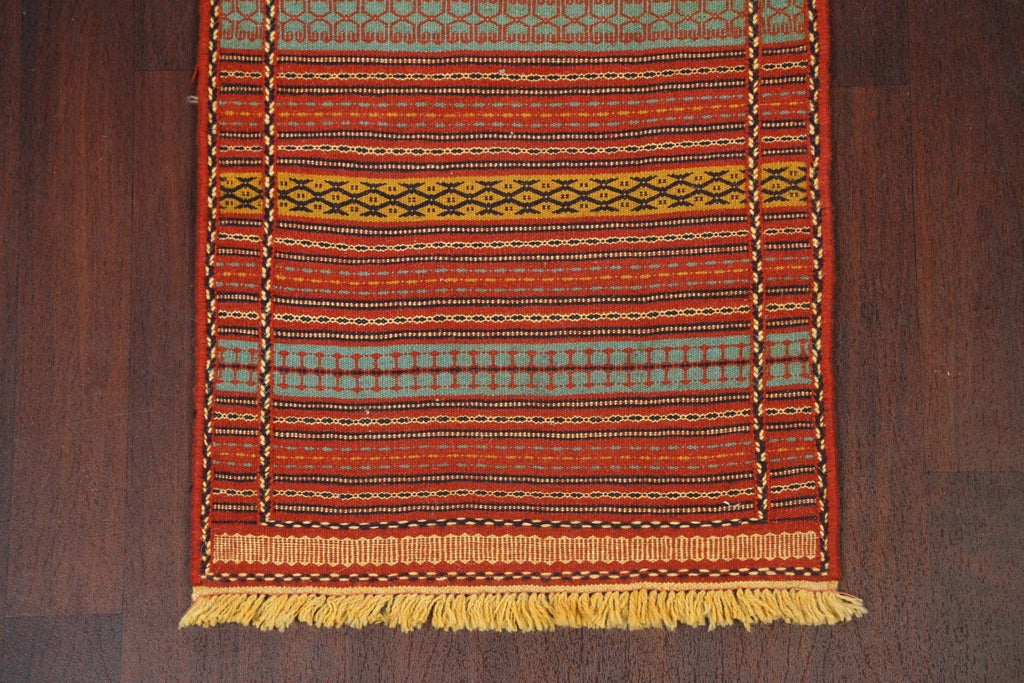 Tribal Kilim Sirjan Persian Runner Rug 2x7