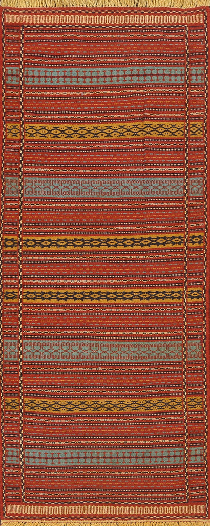 Tribal Kilim Sirjan Persian Runner Rug 2x7