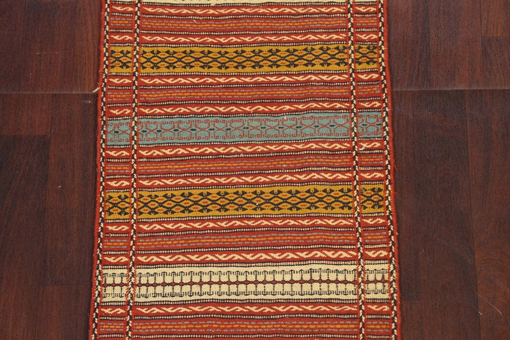 Tribal Kilim Sirjan Persian Runner Rug 2x7