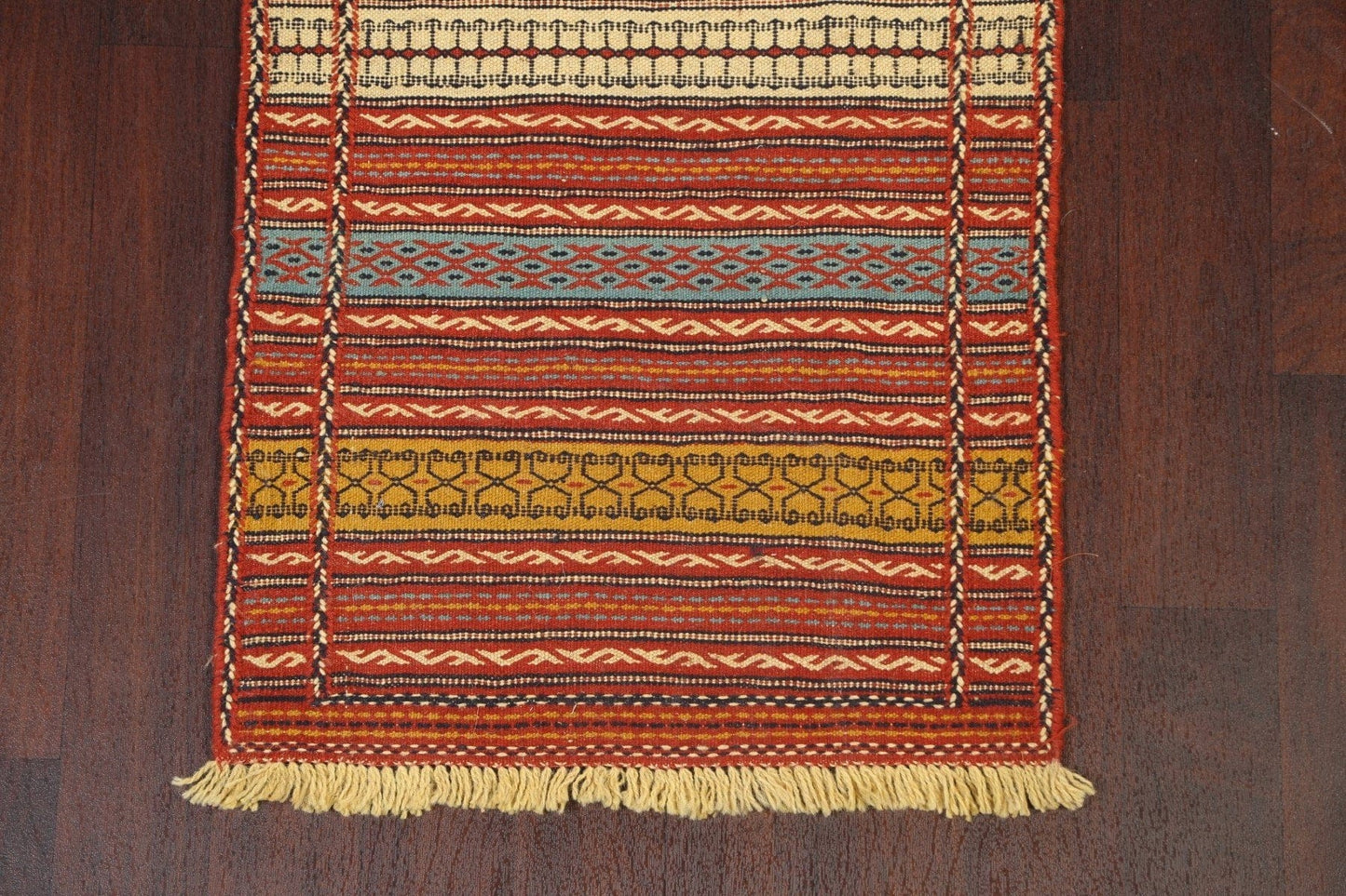 Tribal Kilim Sirjan Persian Runner Rug 2x7